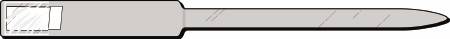 Bracelet ID Band Identification Wristband Soft-Lock® 624 Write On Band Adhesive Closure Without Legend Adult / Pediatric White 3 X 7/8 Inch by Precision Dynamics  ID 624-11-PDJ